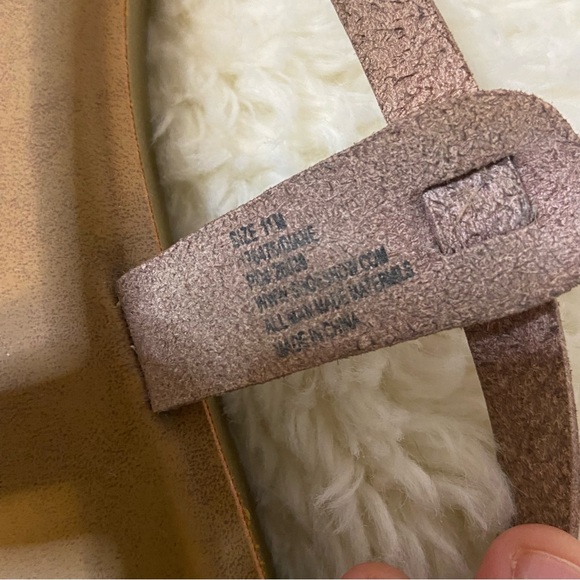 Aloha Island Cognac Strappy Flat Sandals Size 11 - Picture 3 of 5